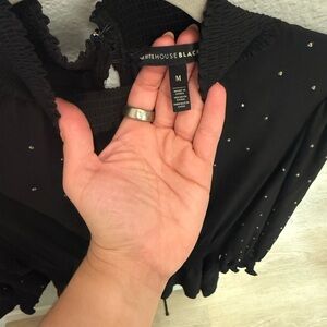 White House Black Market Black Dress with Sequins